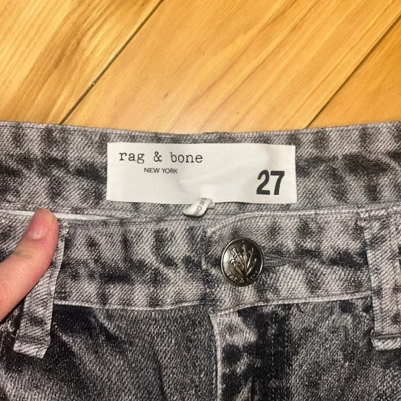 rag & bone Miramar Shea Ankle-Length Pants color Raven - Picture 5 of 11